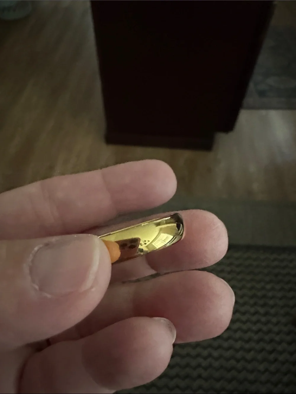 Classic Men’s Gold Tone Dome Ring